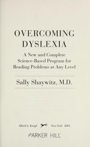 Overcoming dyslexia