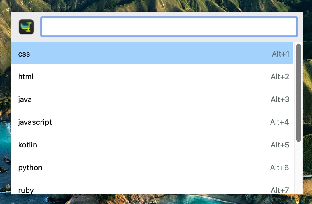 espanso offering options